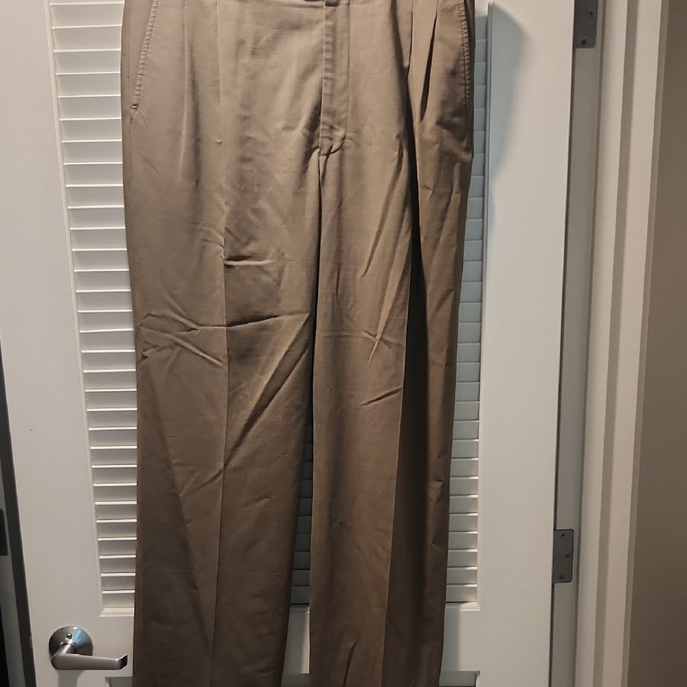 Stafford Tan Chinos Classic Straight-Leg Versatile